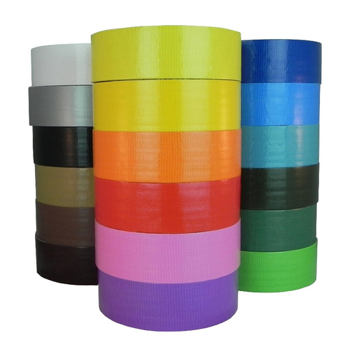 2 inch (48mm) Colored Duct Tape - Industrial Grade ,White[1 Roll], Size: 2 (48mm)